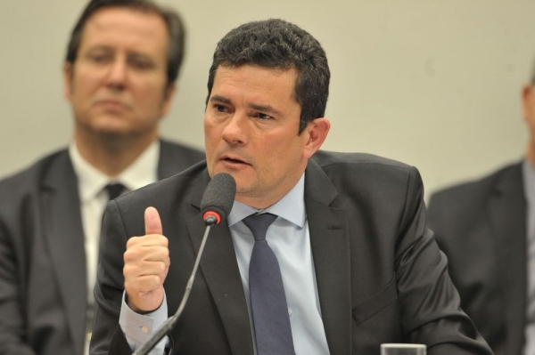 O ministro da Justiça e Segurança Pública, Sérgio Moro, durante audiência pública na Comissão de Constituição e Justiça (CCJ) da Câmara dos Deputados na semana passada